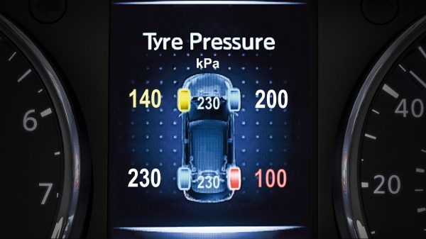 Nissan X-Trail TFT screen - Tyre Pressure Monitoring System